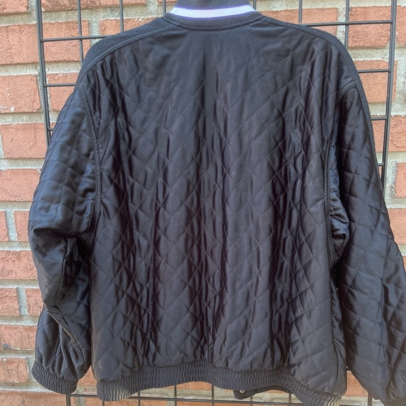 Vintage 90's Nike Court Quilted Jacket Snap Button - Picture 4 of 8